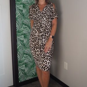 Leopard Print Dress NWT